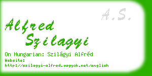 alfred szilagyi business card