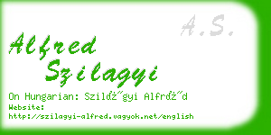 alfred szilagyi business card